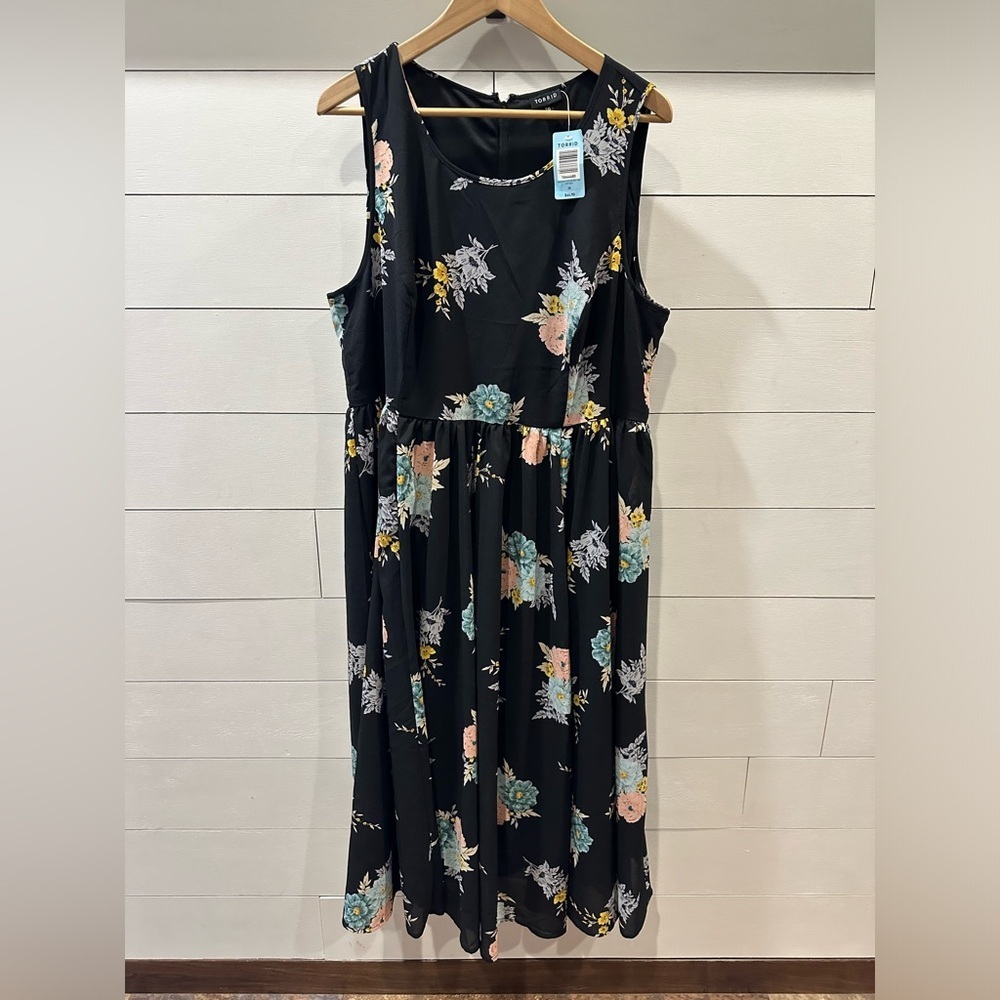 Torrid Floral Black Dress- size 20
